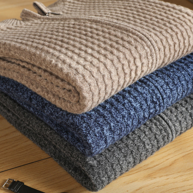 Men's Fashion Casual Pure Wool Sweater