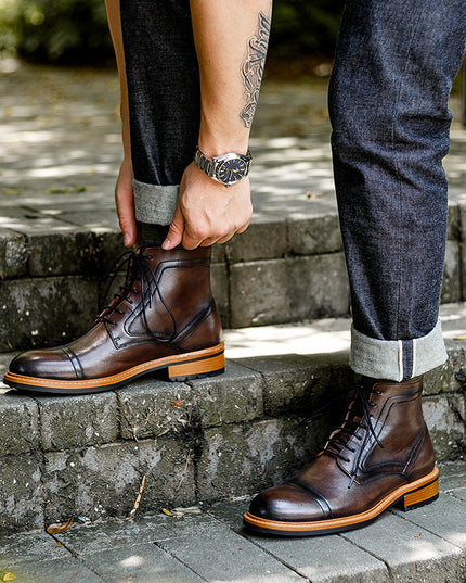 Autumn and Winter New British Men's Retro Martin Boots