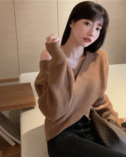 Batwing Sleeve Loose Sweater Sweater For Women