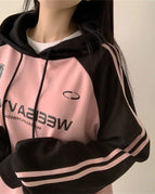 Black Pink Plush Style / M