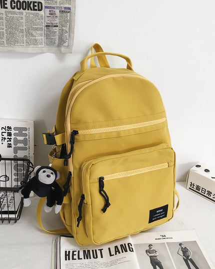 College Students Double-shouldered Male Gender-neutral Tooling Wind Hip-hop Sports Street Schoolbag