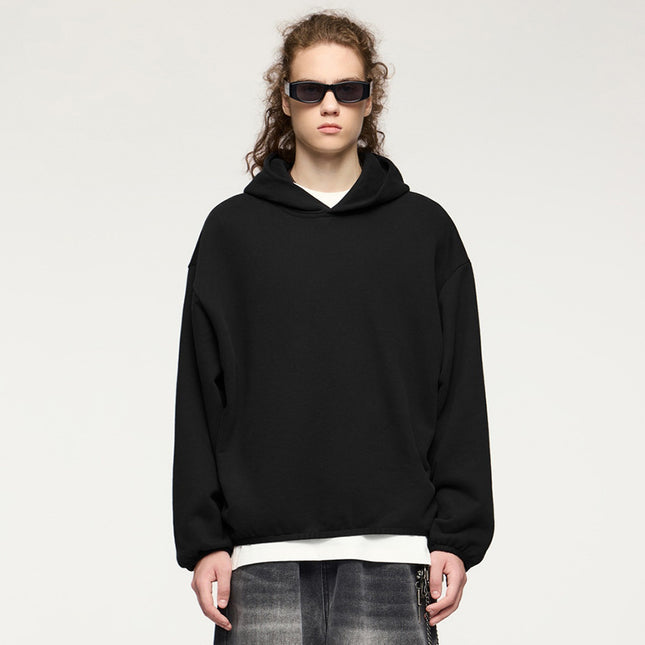 Thin Hoodie Loose And Simple Solid Color High Street