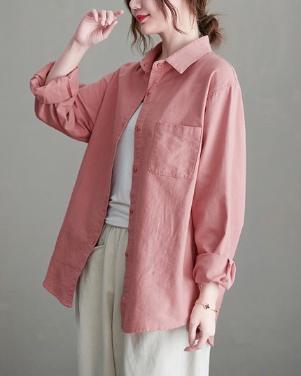 Comfortable All-match Top Cotton Shirt