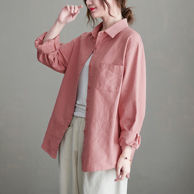 Comfortable All-match Top Cotton Shirt