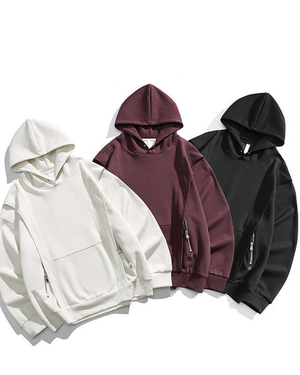 Fashion Personality Rivets Hooded Sweater Men