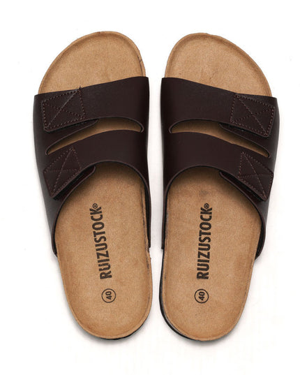 Men's Cork Slippers Slippers Velcro