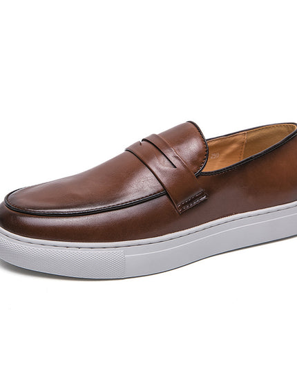 Plus Size Board Shoes Male Business Casual Leather Shoes