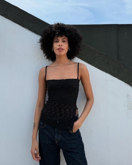 Fashion Street Slim Fit Breathable Versatile Personality Camisole Solid Color Vest