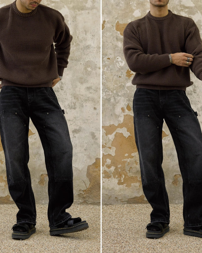 Men's Waffle Base Ride Knitwear American Retro