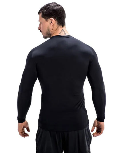 Men's High Collar Fitness Long Sleeve Tight Running