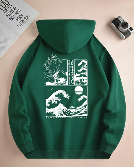 Men's Chic Casual Everyday Drawstring Hoodies