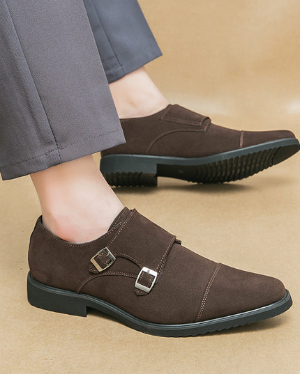 Men's Fashion Black Business Leather Shoes