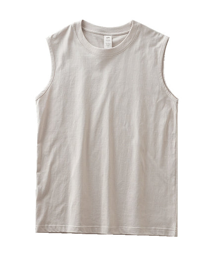 Fitness Waistcoat Solid Color Sleeveless T-shirt For Men