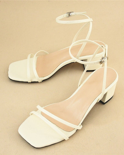 Women's Stiletto Chunky Heel Sandals