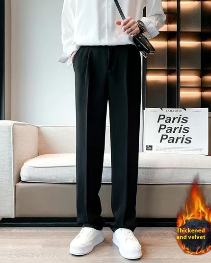 Men's Suit Straight-leg Loose Drooping Casual Pants Trousers