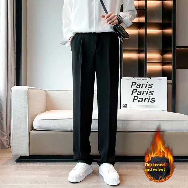 Men's Suit Straight-leg Loose Drooping Casual Pants Trousers