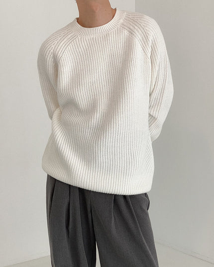 Sweater Men's Loose And Lazy Style All-matching Pullover Thickened Sweater