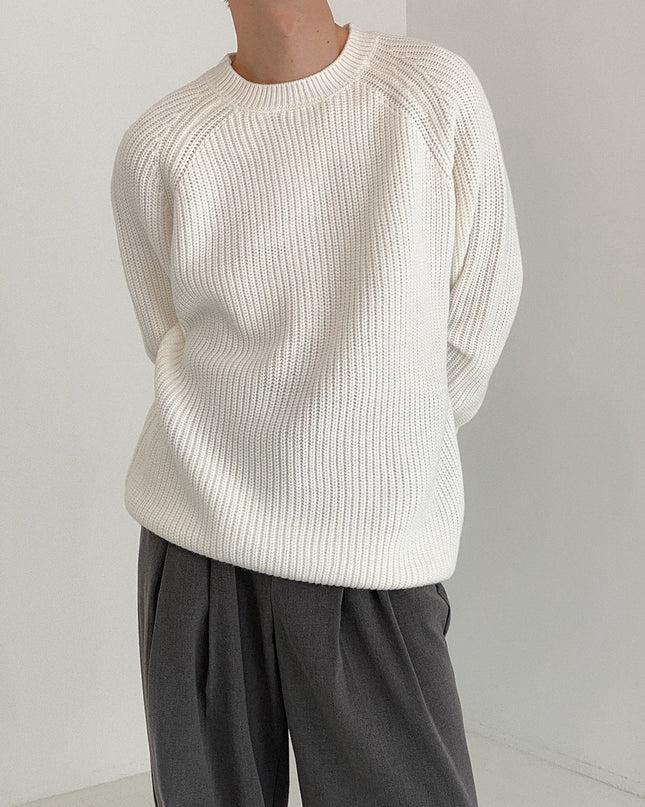 Sweater Men's Loose And Lazy Style All-matching Pullover Thickened Sweater