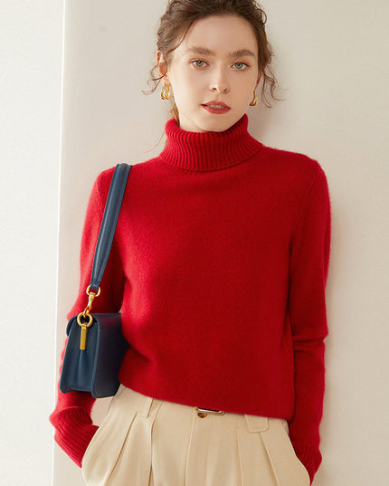 Women's Thickened Fall And Winter Inner Wear Turtleneck Cashmere Sweater