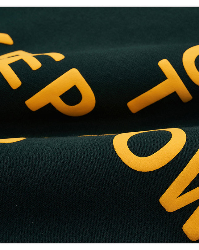 Men's Letter Printed Crew Neck Sweatshirt