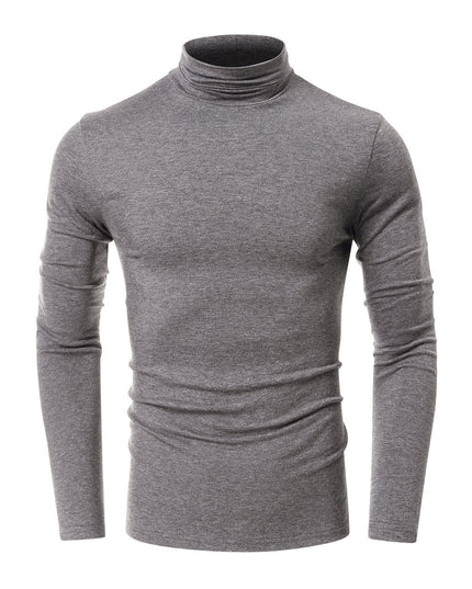 Turtleneck Men's European And American Long Sleeve T-Shirt