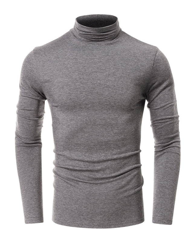 Turtleneck Men's European And American Long Sleeve T-Shirt