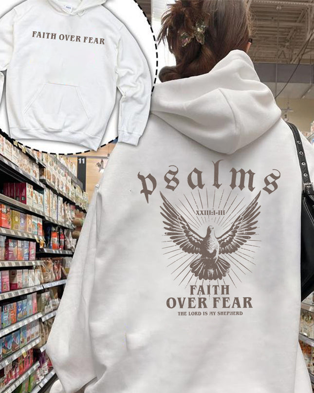 Hoodie Bible Scripture Pattern Girly Style Sweatshirt