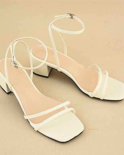 Women's Stiletto Chunky Heel Sandals