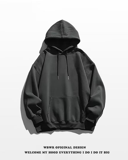 Sweater Men's Fashionable Solid Color Hooded