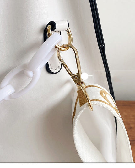Bag Women's Bag New Spring Western Style Shoulder Bag Fashion Embroidery Thread Wide Shoulder Strap Rhombus Portable Messenger Bag