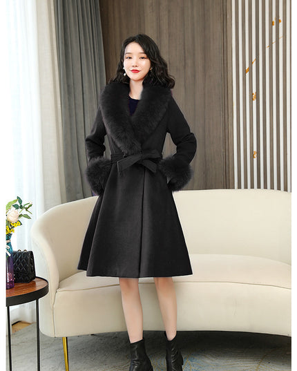 Double-sided Woolen Coat Women's Korean-style Thickened