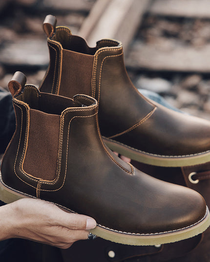 Men's Casual British Style Chelsea Dr Martens Boots