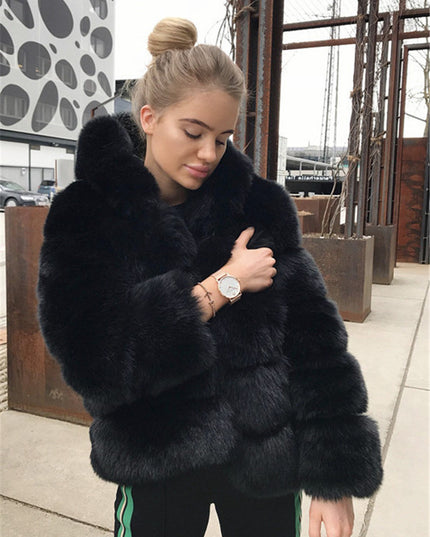 Faux fur jacket