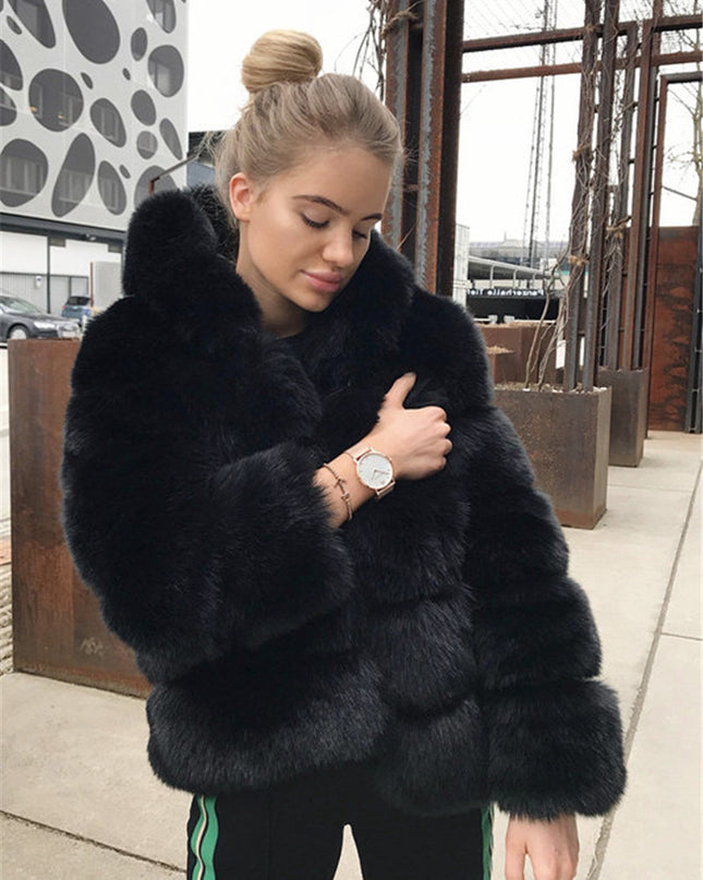 Faux fur jacket
