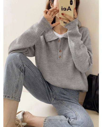 Loose-fitting Long Sleeve Sweater Women