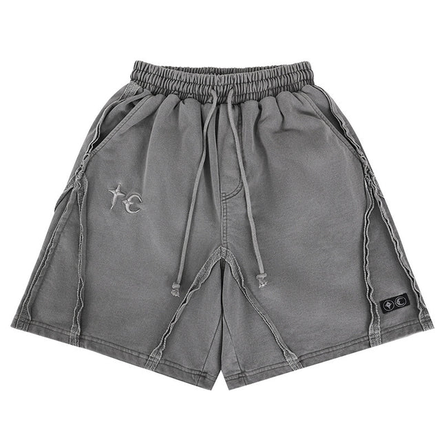 Retro Wash Sports Knee Length Shorts All-matching Loose