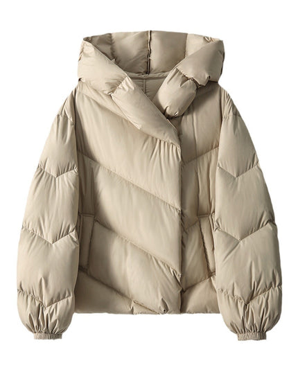 Hooded Small Puffer Jacket Coat