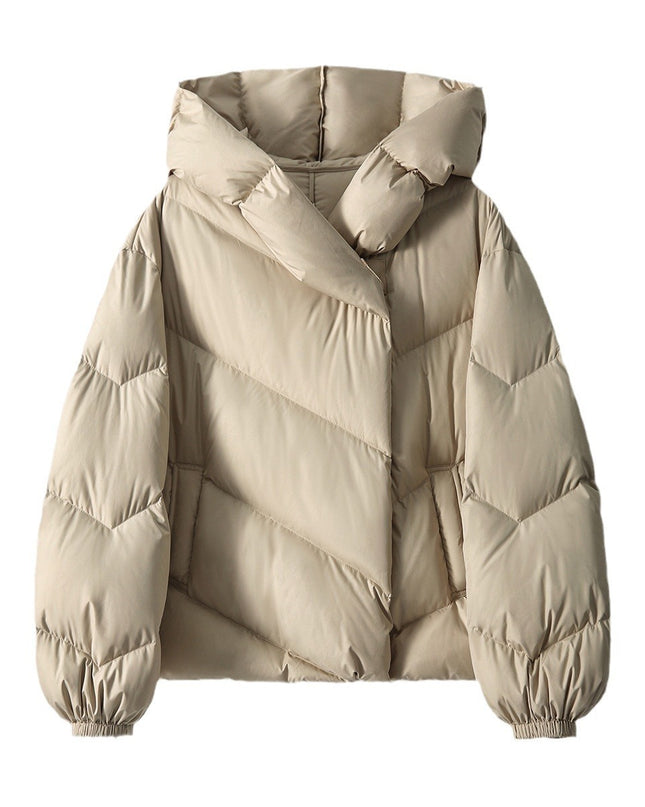 Hooded Small Puffer Jacket Coat