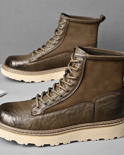 Trend Men's High-top British Style Working Boots