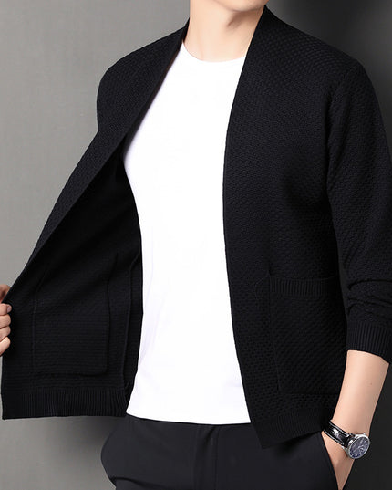 Men's Knitted Cardigan Sweater Coat