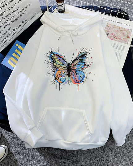 Plus Size Loose Hooded Sweater For Women