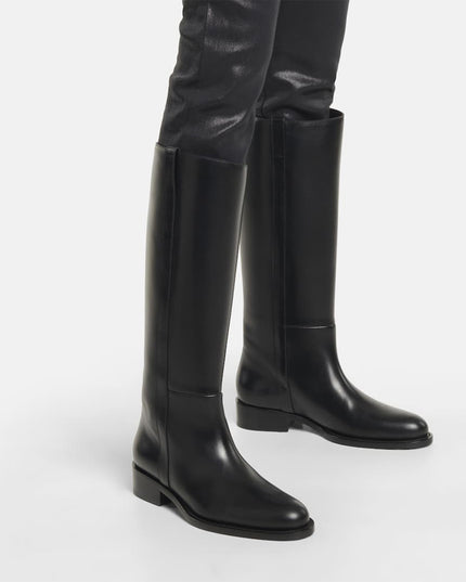 Women's Large Size Simple Low Heel High Boots