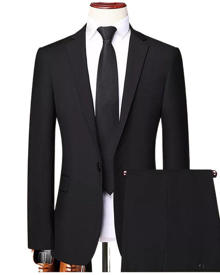Suit Set Three-piece Set Men's Korean Style Slim Fit Business