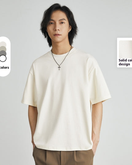 Cool Solid Color Inner Wear Round Neck Bottoming Shirt