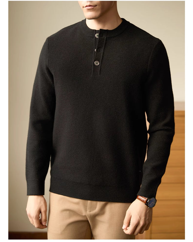 Men's American-style Business Casual All-match Pullover Sweater