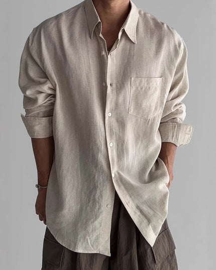 Pocket Design Work Clothes Shirt Coat
