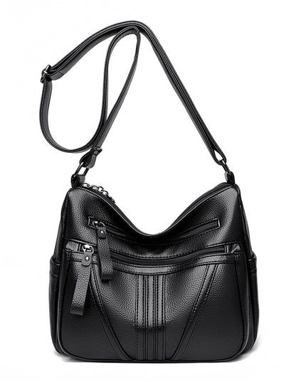 Genuine Leather Simple Shoulder Messenger Bag