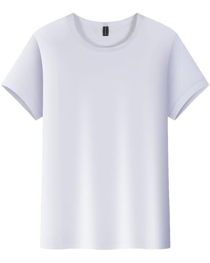 High-end Ice Silk Sports Running Fitness Clothes Loose-fitting Casual Round-neck Short Sleeve