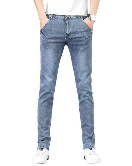 Jeans Men's Korean-style Slim Fit Stretch Skinny Trousers