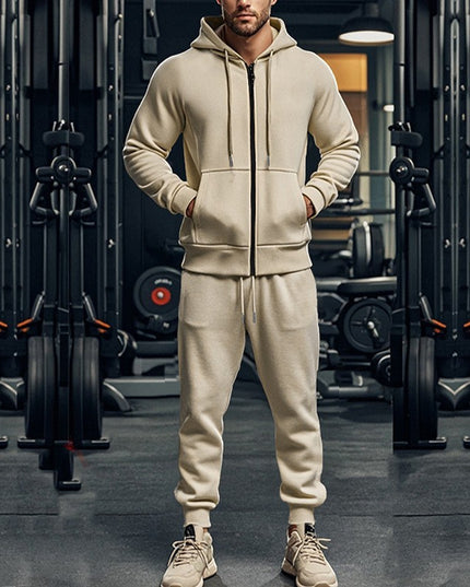 Casual Suit Fleece Warm Two-piece Set